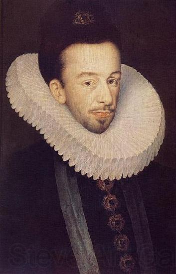 Francois Quesnel Portrait of Henri Valois. Spain oil painting art